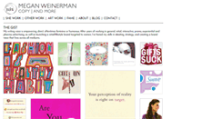 Desktop Screenshot of meganweinerman.com