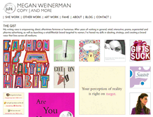 Tablet Screenshot of meganweinerman.com